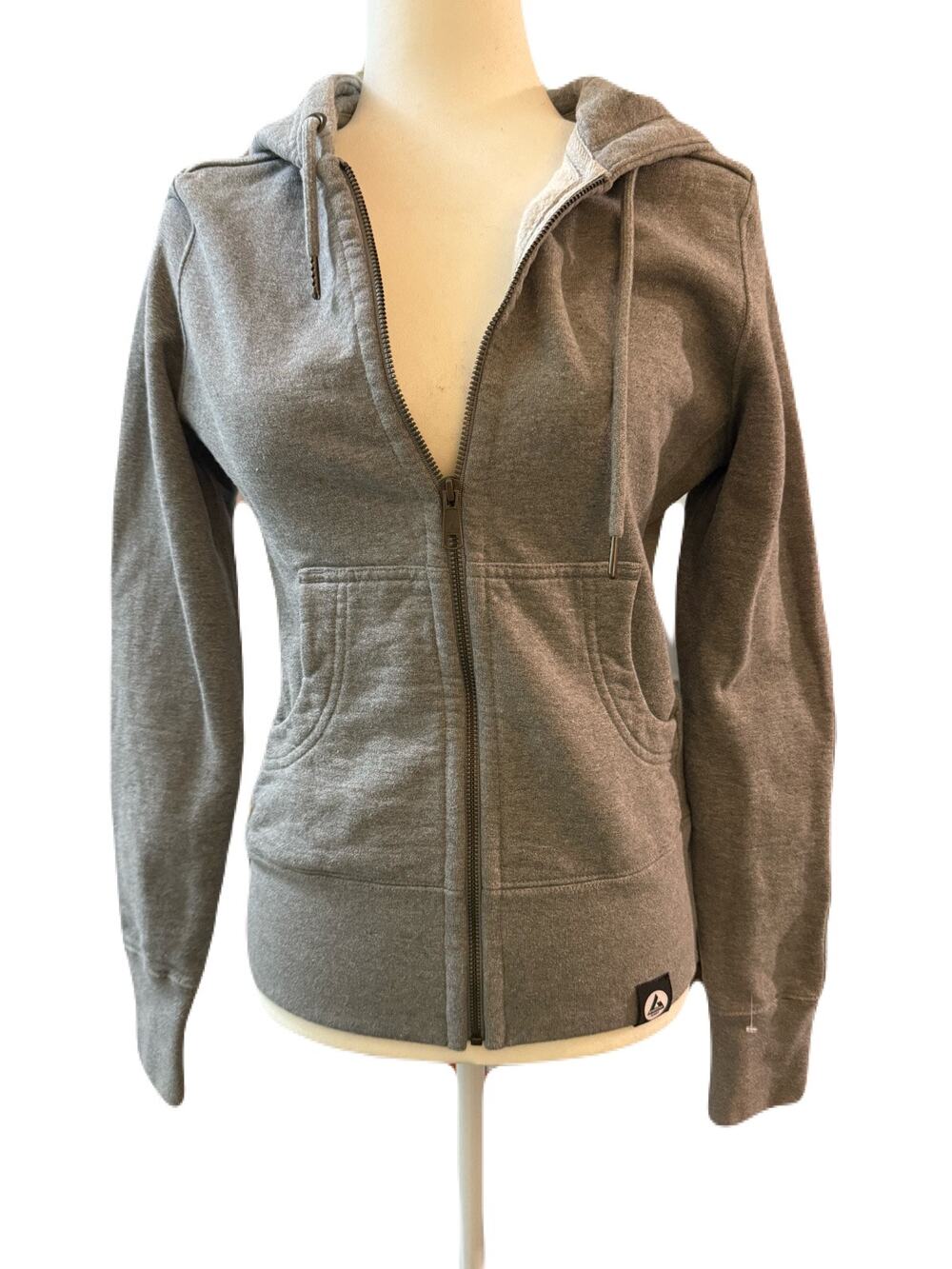American Giant Women's XS
 Classic Full Zip Gray Heavyweight  Hoodie Jacket
